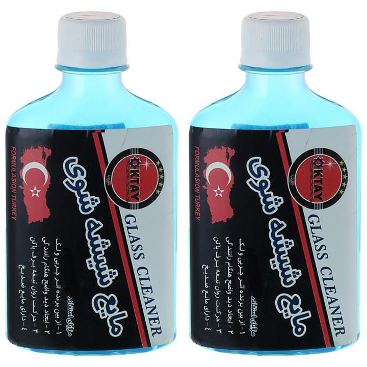 محلول شیشه شوی خودرو اُکتای مدل strong حجم 250 میلی لیتر بسته 2 عددی